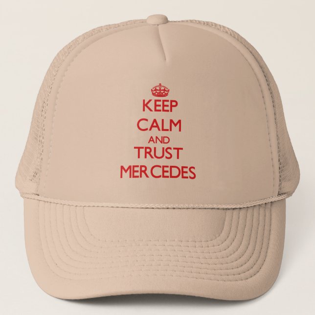Casquette Gardez le calme et la CONFIANCE Mercedes (Devant)