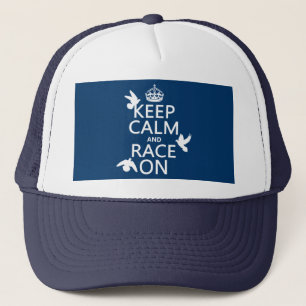 Casquette Gardez le calme et la course sur (pigeons) (toutes