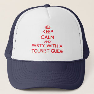 Casquette Gardez le calme et la partie avec un guide