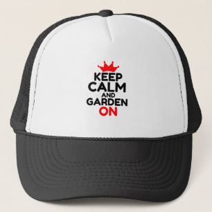 CASQUETTE GARDEZ LE CALME ET LE JARDIN