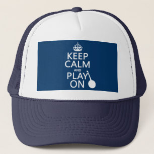 Casquette Gardez le calme et le jeu sur (banjo) (toute