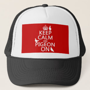 Casquette Gardez le calme et le pigeon dessus - toutes les