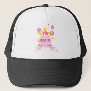 Casquette Gâteau d'anniversaire de 76 ans
