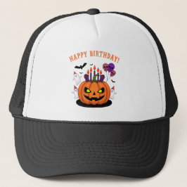 Casquette Gâteau et Fantômes Citrouilles éffrayant Halloween