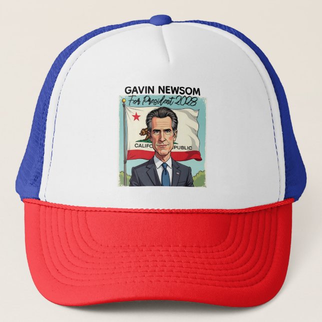 Casquette Gavin Newsom pour le Président 2028 (Devant)