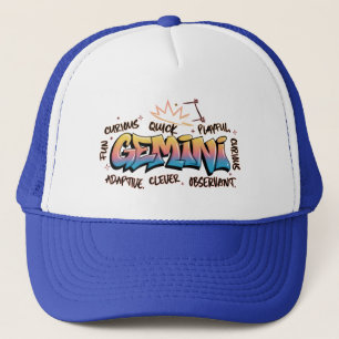 Casquette Gémeaux Zodiaque Graffiti