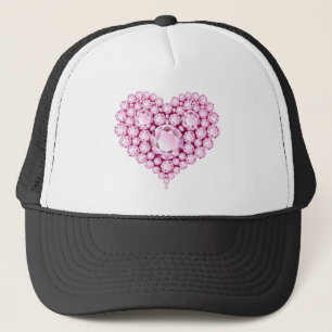 Casquette Gemmes cardiaques à quartz rose