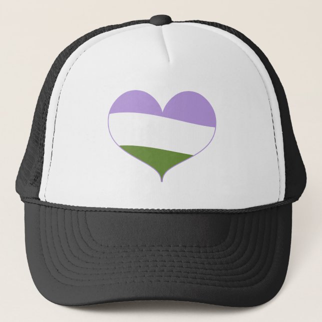 Casquette Genderqueer Pride (Devant)