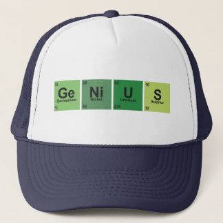 Casquette Genius CAP. Periodic table of elements.