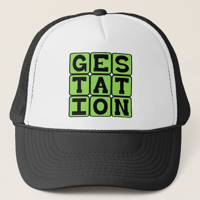 Casquette Gestation, Processus de Grossesse (Devant)