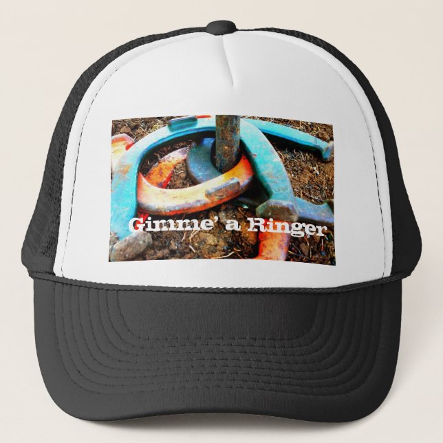Casquette Gimme cadeaux en fer à cheval d'un tangage de (Devant)
