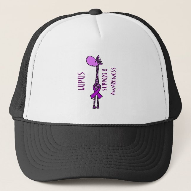 Casquette Girafe pourpre pour l'appui de lupus (Devant)