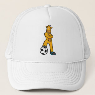Casquette Giraffe au Sport avec balle de football