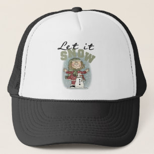 Casquette Girl and Snowman Let it Snow T-shirts