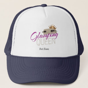 Casquette Glamping Queen Camping with vintage caravans