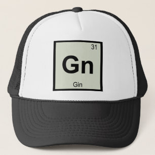 Casquette Gn - Gin Chemistry Periodic Table Symbol