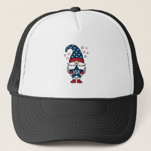 Casquette Gnome Patriotique USA Étoile Vectorielle Conceptio