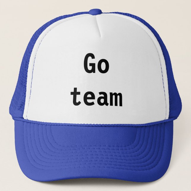 casquette "Go Team" (Devant)