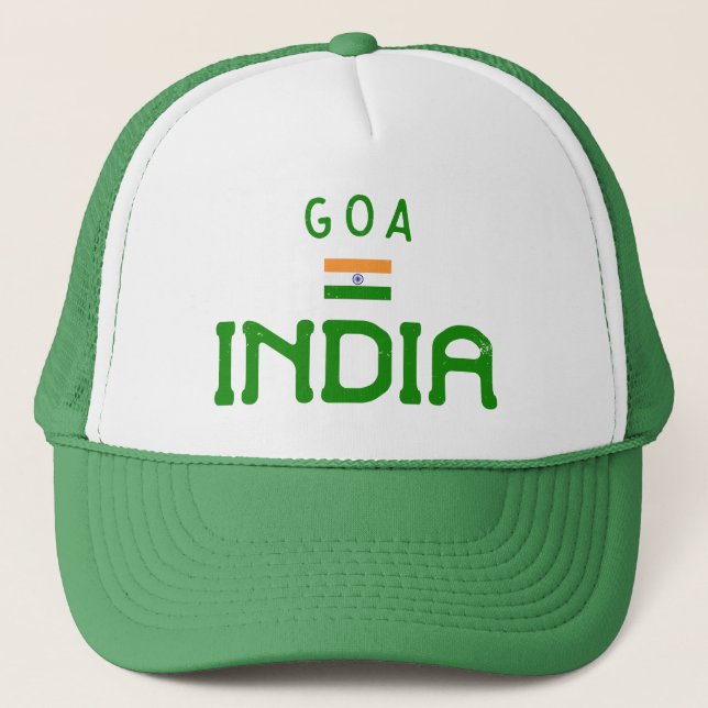 Casquette Goa India en détresse (Devant)