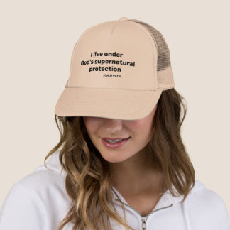 Casquette God's supernatural protection Psalm 91: 1-2 bible