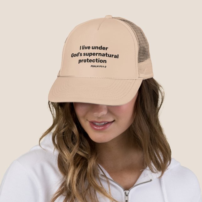 Casquette God's supernatural protection Psalm 91: 1-2 bible (En situation)