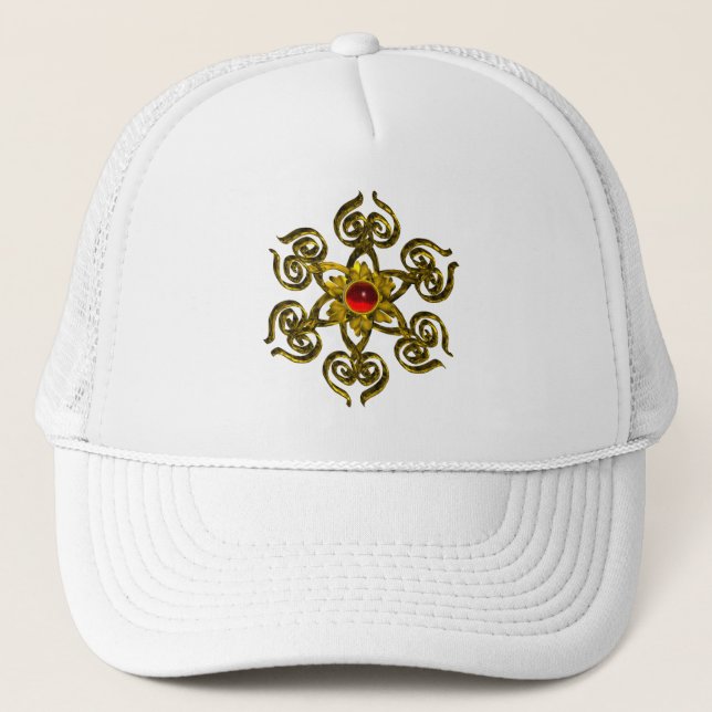 CASQUETTE GOLDEN ROSE RUBY (Devant)