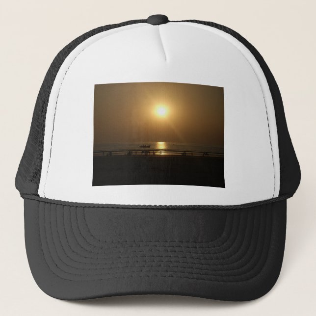 Casquette Golden Summer Sunset Réflexion sur la plage (Devant)