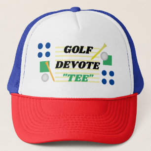 Casquette Golf Dévote Tee Texte Abstrait multicolore