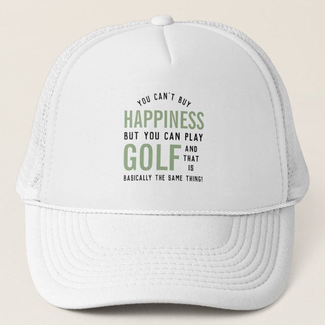 Casquette Golf est le bonheur Funny Golf Lover cadeaux (Devant)