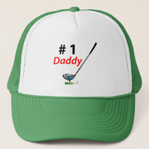 Casquette GOLF - Numéro Un Papa, Cool Golf Trucker Chapeau