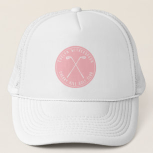 Casquette Golf rose personnalisé 