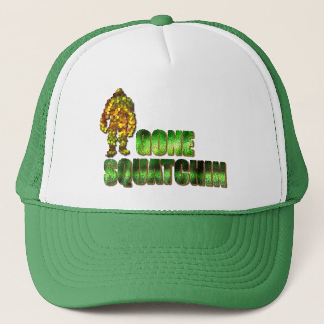 Casquette Gone Squatchin : Bobo ne trouvera jamais Bigfoot (Devant)