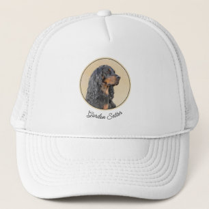 Casquette Gordon Setter Peinture - Joli art original chien