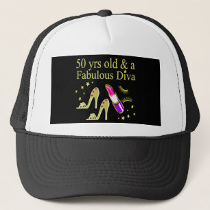 CASQUETTE GORGEOUS GOLD 50E ANNIVERSAIRE DIVA DESIGN