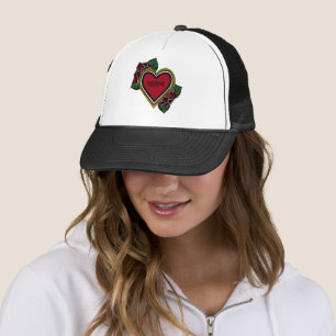 Casquette Goth Rose Coeur Maman Tattoo