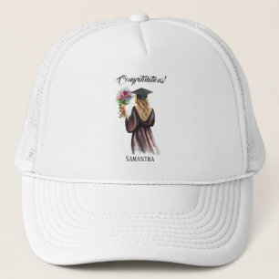 Casquette Graduation personnalisée en aquarelle (11)