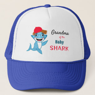 Casquette Grand-mère Requin de la Famille Requin Heureuse