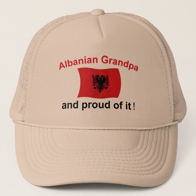 Casquette Grand-papa albanais fier (Devant)