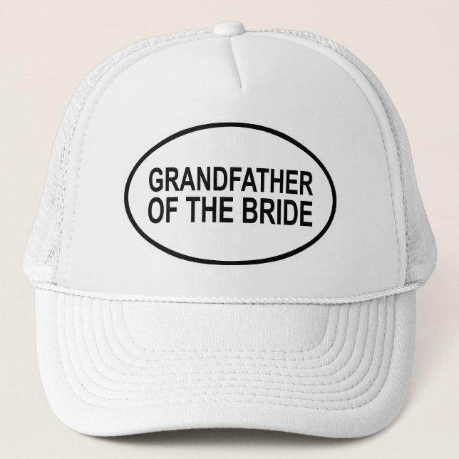 Casquette Grand-père de la jeune mariée épousant l'ovale (Devant)