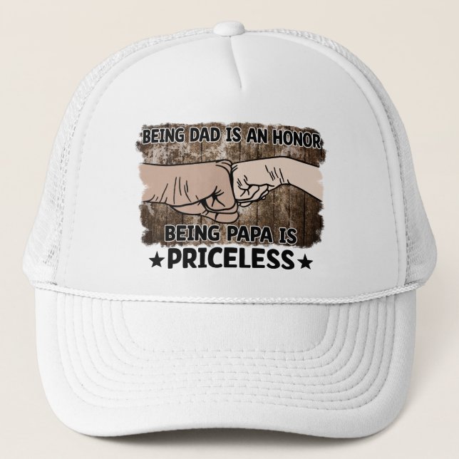 Casquette Grand-père | Être Papa est inestimable | Père (Devant)