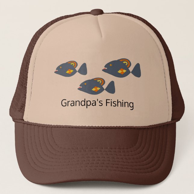 Casquette Grand-père pêche (Devant)