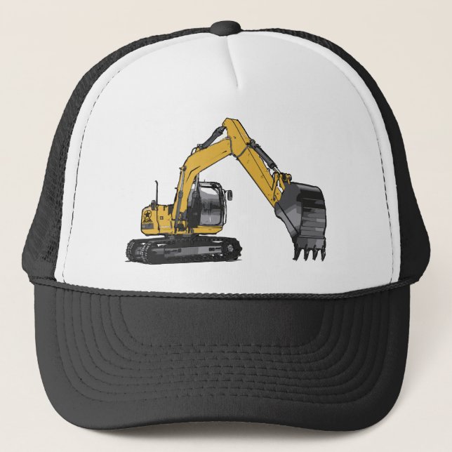 Casquette Grande excavatrice jaune (Devant)
