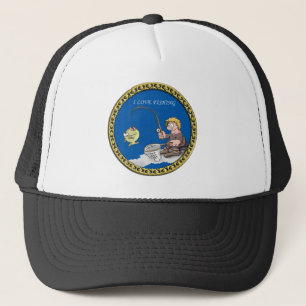 Casquette Grande pêche basse de pêcheur sur la glace