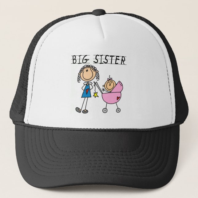 Casquette Grande Soeur Avec T-shirts et cadeaux Petite Soeur (Devant)