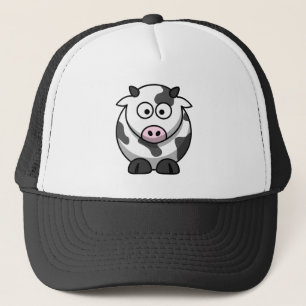 Casquette Grande vache ronde drôle observée à bande dessi