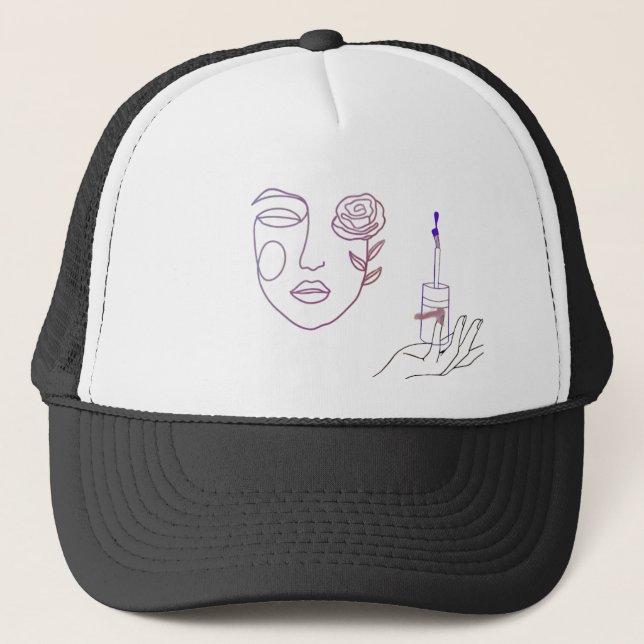 Casquette Graphic Boy Face Cap – Cool and Minimalist Hat Des (Devant)