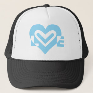 Casquette Graphique d'amour mignon en bleu