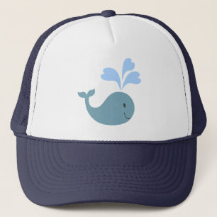 Casquette Graphique mignon de baleine bleue