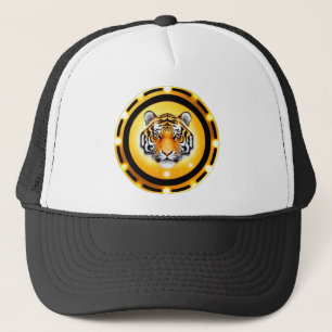 Casquette Graphisme abstrait audacieux de tigre, Art animali
