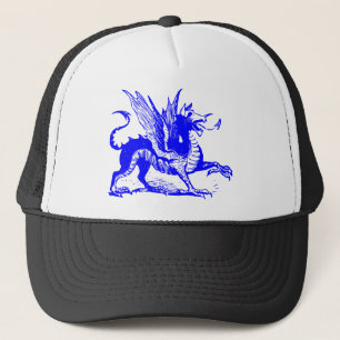 Casquette Gravure de dragon - Bleu